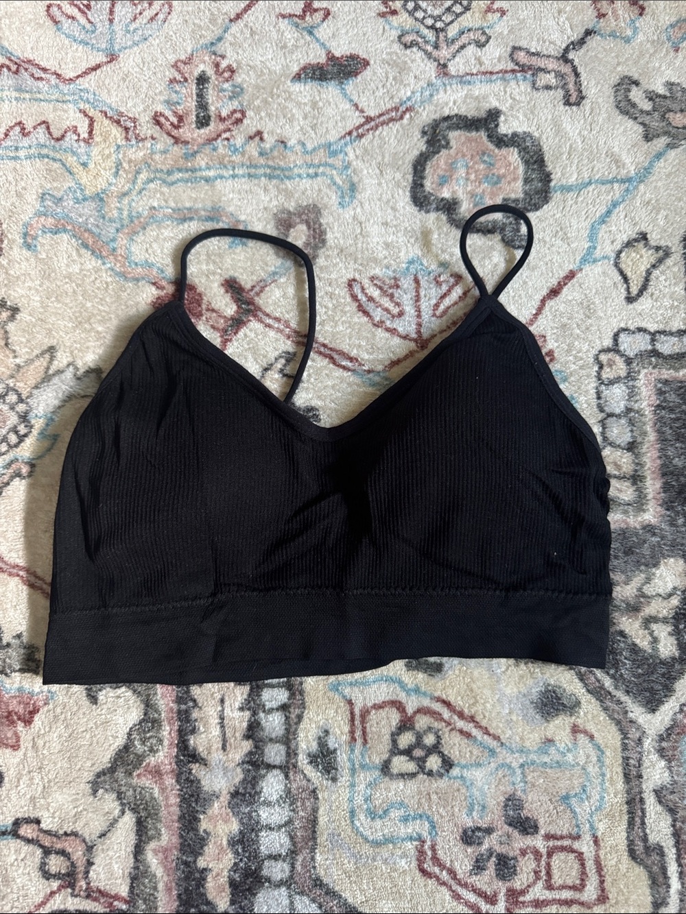 Black Seamless Scoop Bralette - Women Intimates (Not sure on size)